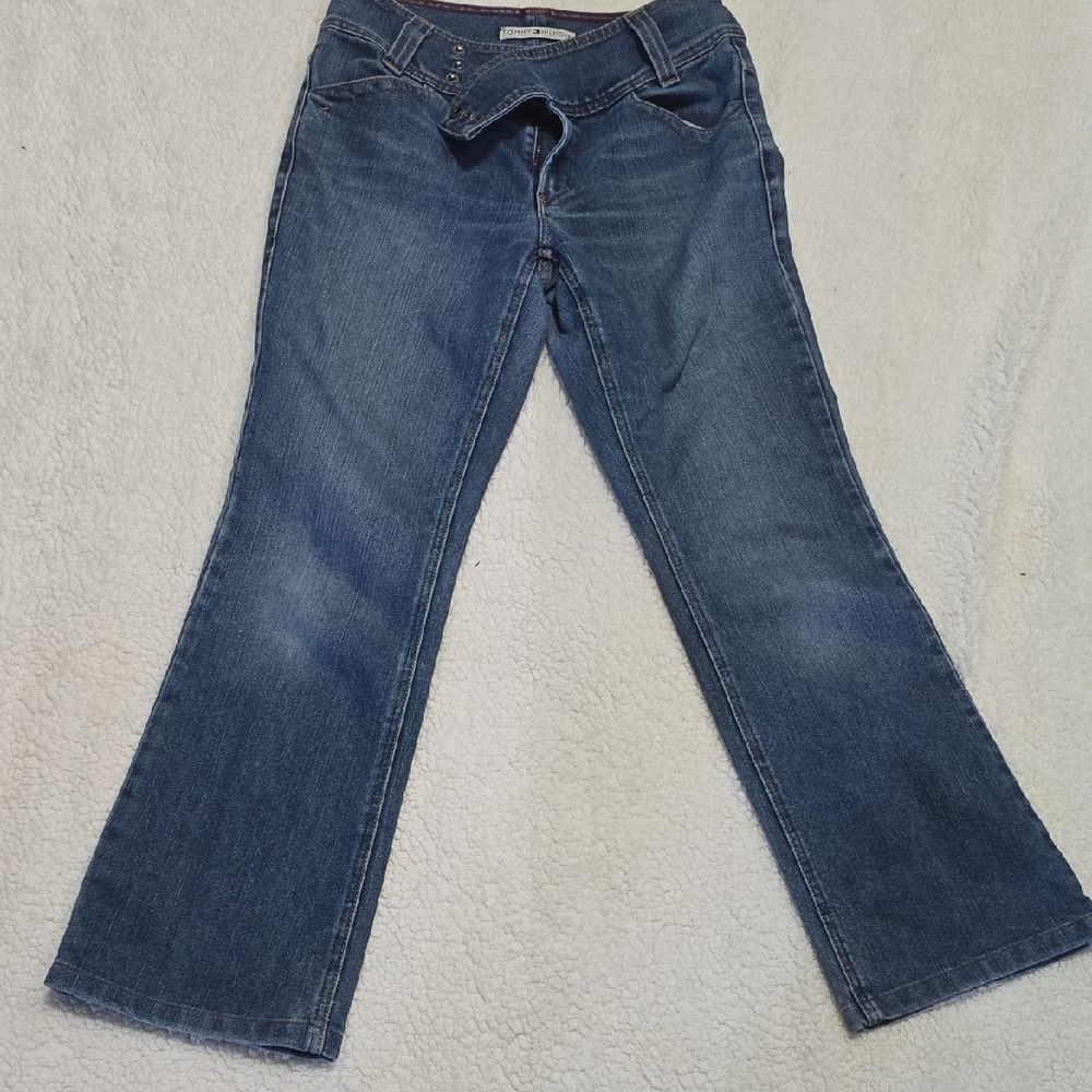 Tommy Hilfiger Blue Flare Wide Leg Jeans